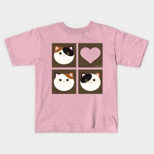 Love Calico Cats Kids T-Shirt